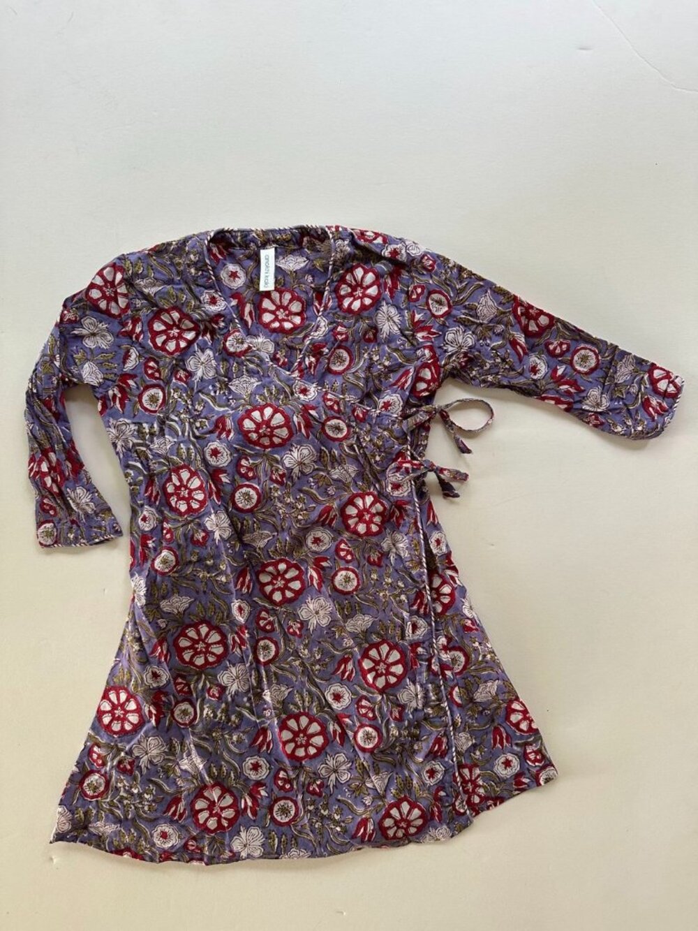 Anokhi Koki Kids Purple Floral Dress
